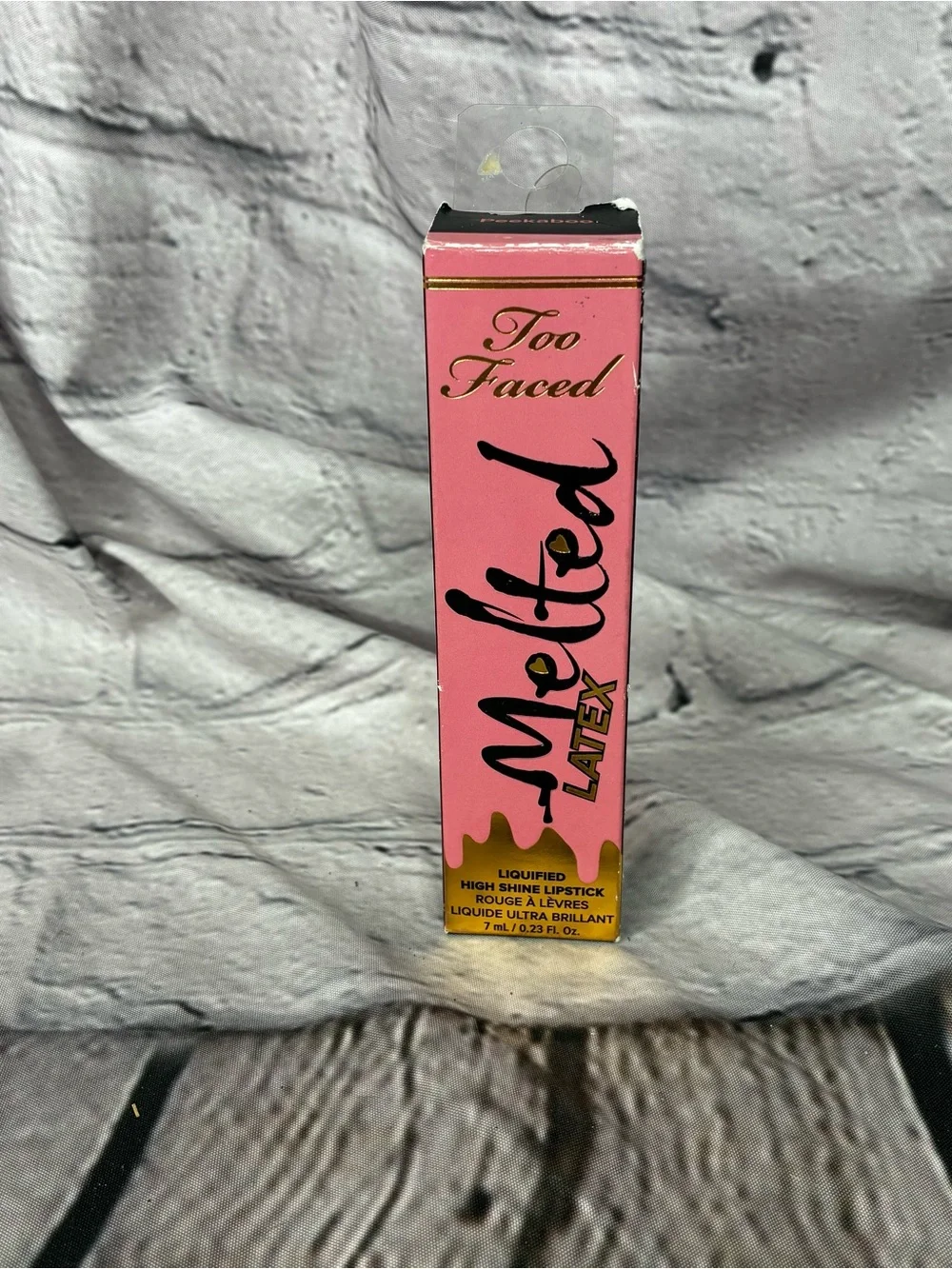 NIB Too Faced Melted Latex Liquified High Shine Lipstick ‘Peekaboo’ Discontinued